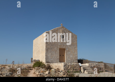 Kapelle St. Maria Madgalene Wayside, Dingli Cliffs, Malta. Stockfoto