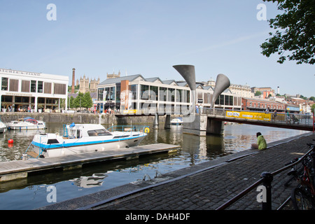 Die Pero Bridge, St Augustine erreichen Bristol Hafen und Zentrum Bristol England UK Stockfoto