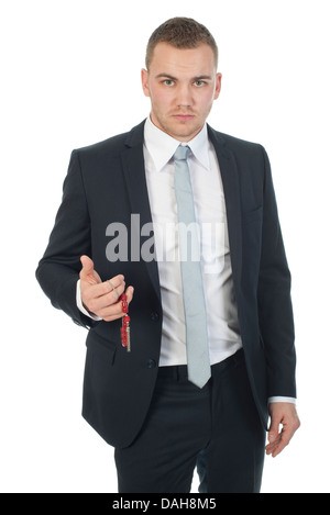 ein Geschäftsmann mit einem griechischen Komboloi, ein wichtiger Bestandteil der griechischen Kultur Stockfoto