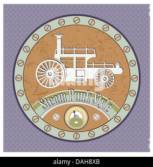 Retro-Auto Bild im Steampunk-Stil Stockfoto