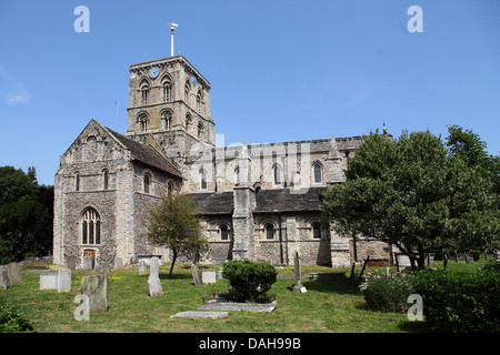 Die Kirche St. Mary de Haura, Shoreham, UK Stockfoto