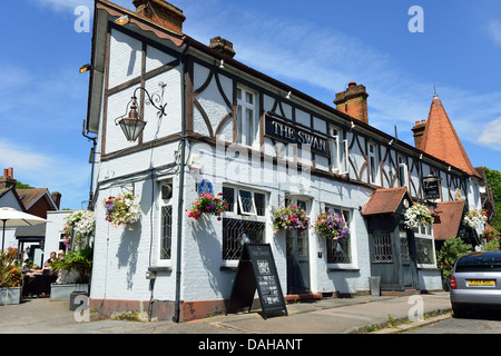 Die Swan Pub, Manor Road, Walton-on-Thames, Surrey, England, Vereinigtes Königreich Stockfoto