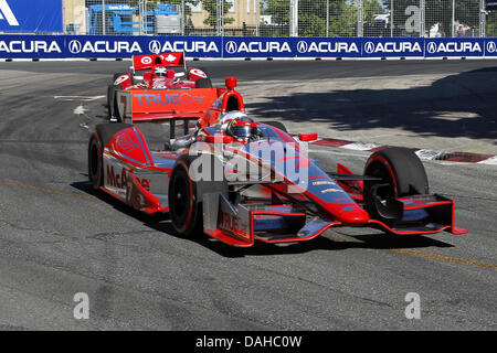 13. Juli 2013 - Toronto, Ontario, Kanada - IZOD Indycar Series, Honda-Grand Prix von Toronto, Toronto, ON, Kanada, Juli 12-14 2013, SEBASTIEN BOURDAIS, Dragon Racing. (Kredit-Bild: © Ron Bijlsma/ZUMAPRESS.com) Stockfoto