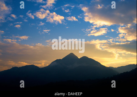 Sonnenaufgang von Bac Ha, Vietnam Stockfoto