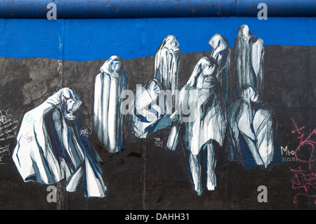 Gemälde von Ana Leonor Rodrigues, East Side Gallery, Berliner Mauer (Berliner Mauer), Deutschland Stockfoto
