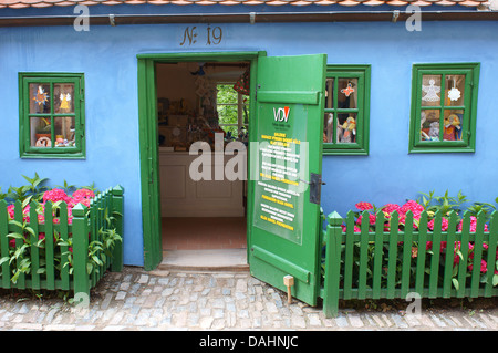 Prager alten bunten Haus Golden Lane Zlata ulička Stockfoto