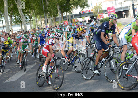 Lyon, Frankreich. 13. Juli 2013. Tour de France Etappe 14, Saint-Pourçain Sur Sioule, Katusha 2013, Losada Alberto, Lyon Lyon, Lyon Credit: Action Plus Sport Bilder/Alamy Live News Stockfoto