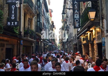 San Fermin Festival, Pamplona, Spanien - Juli 2013 Stockfoto