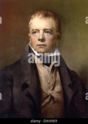 Sir Walter Scott, schottischer historischer Schriftsteller, Dramatiker und Dichter Stockfoto