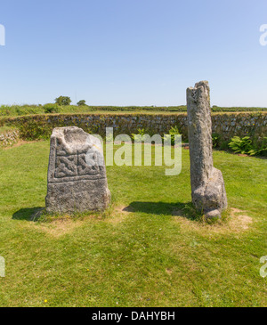 König Donierts Stein Bodmin Moor Cornwall England, Cornwall Touristenattraktion Stockfoto