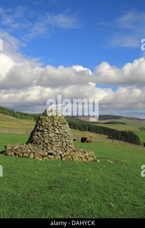 Alistair Stein Cairn, Archbank, Moffat, Dumfries and Galloway, Schottland, Großbritannien Stockfoto