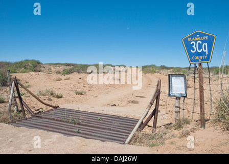 Strecke 3Cq in Guadalupe County, New Mexico bietet ein gewisses Maß an motor bangen. Stockfoto