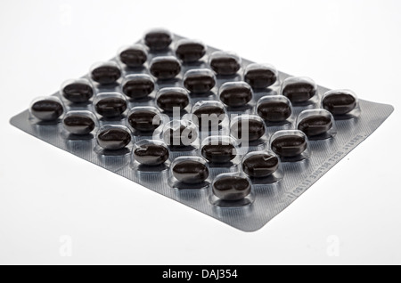 Co-Enzym Q10 Antioxidans Tabletten in Blisterpackung Stockfoto