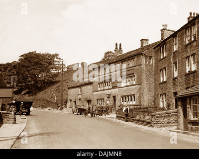 Delph Cross Keys Inn frühen 1900er Jahren Stockfoto