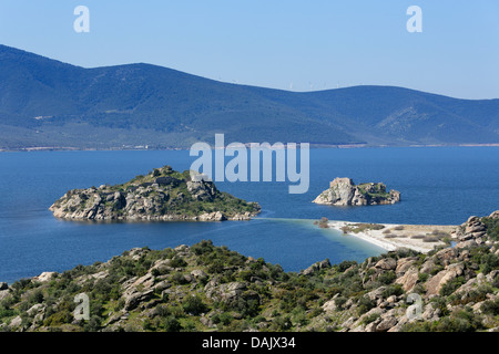 Bafa See mit Ikizce Insel, Zwillingsinseln Stockfoto