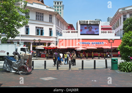 Dh Bugis Street Market Gebäude BUGIS STREET SINGAPUR Eingang Überqueren von Straßen Stockfoto