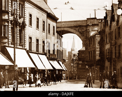 Mansfield Church Street 1900 Stockfoto