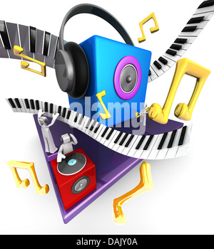 Musikalische Weltbühne Stockfoto