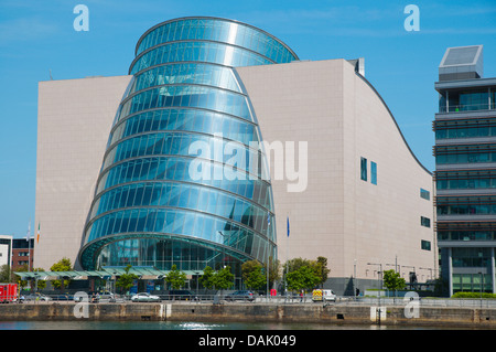 Kongresszentrum ehemaligen Hafengebiet Docklands vom Fluss Liffey Dublin Irland Mitteleuropa Stockfoto