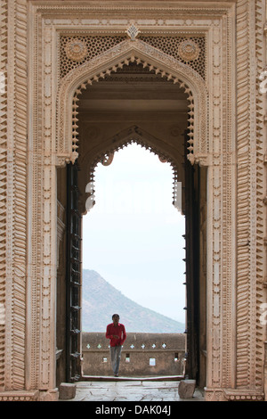 Haupteingang, Hathi Pol oder Elefantentor, Taragarh Fort Stockfoto