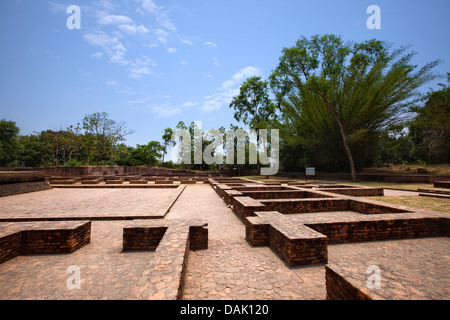 Archäologische Ausgrabungsstätte, Sravasti Uttar Pradesh, Indien Stockfoto