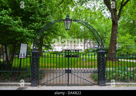 Portman Square Gardens Marylebone Bezirk central London England Großbritannien UK Europe Stockfoto