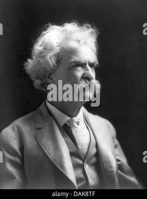 MARK TWAIN (1835-1910), US-amerikanischer Schriftsteller und Humorist ca. 1905 Stockfoto