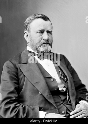 ULYSSES S.GRANT (1822-1885)-Unions-Armee general und späteren 18. Präsident der USA hier um 1875 Stockfoto