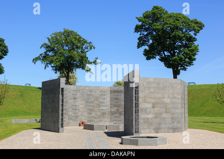 Neue dänische National Monument of Remembrance-Mahnmal, das tote Soldaten in Kastellet Frederikshavn Zitadelle Kopenhagen Dänemark Stockfoto