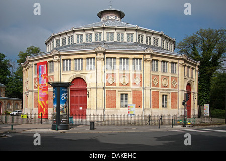 Le Manège de Reims oder Cirque de Manège, Boulevard du Général Leclerc, 51100 Reims, Marne, Champagne-Ardenne, Frankreich. Theater. Stockfoto