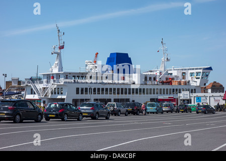 WightLink Isle of Wight Fähre Fähren Portsmouth Stockfoto