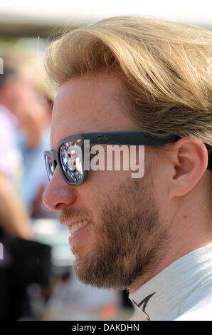 Nick Heidfeld. Das Goodwood Festival der Geschwindigkeit. Rennfahrer Stockfoto