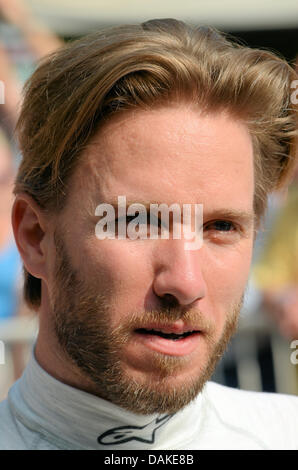 Nick Heidfeld am Goodwood Festival der Geschwindigkeit. Rennfahrer Stockfoto