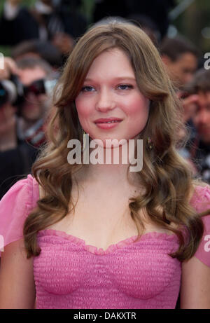 Schauspielerin Lea Seydoux kommt bei der 64. Internationalen Filmfestspiele im Agora in Cannes, Frankreich, am 11. Mai 2011. Foto: Hubert Boesl Stockfoto