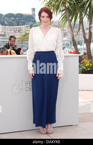 Produzentin Bryce Dallas Howard besucht die Photocall zum Film "Restless" auf der 64. Internationalen Filmfestspiele von Cannes Palais des Festivals in Cannes, Frankreich, 13. Mai 2011. Foto: Hubert Boesl Stockfoto