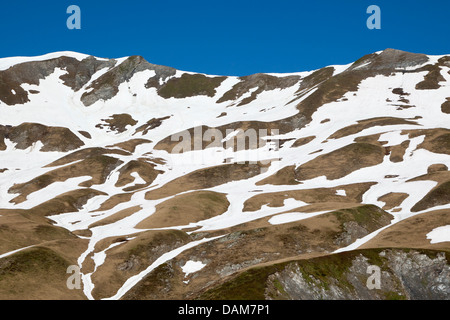 Aufstieg zum Col De La Croix du Bonhomme Stockfoto