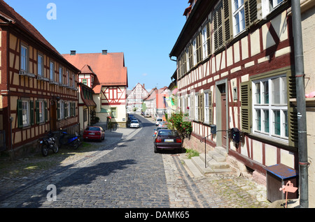 Fachwerkhäuser, Königsberg, Bayern, Deutschland Stockfoto