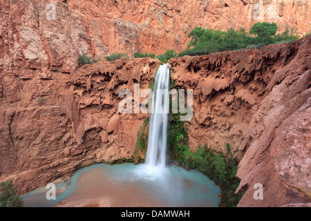 USA, Arizona, Gran Canyon, Havasu Canyon (Hualapai Reservation), Mooney Fälle Stockfoto