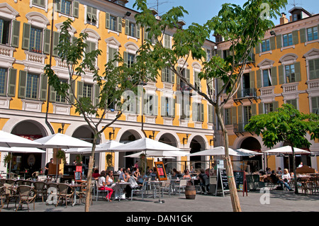 Restaurant Platz Garibaldi Nizza Côte d ' Azur Cote d ' Azur Frankreich Stockfoto