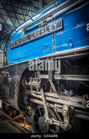 Die große Sammlung von A4 Pacific Loks im National Railway Museum in York North Yorkshire England. Sir Nigel Gresley. Stockfoto