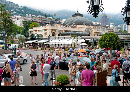 Cafe de Paris Place du Casino Monte Carlo Fürstentum von Monaco French Riviera Côte d ' Azur Stockfoto