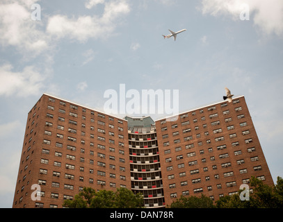 Manhattanville Wohnprojekt in Harlem in New York Stockfoto