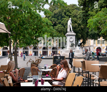 Restaurant Platz Garibaldi Nizza Côte d ' Azur Cote d ' Azur Frankreich Stockfoto