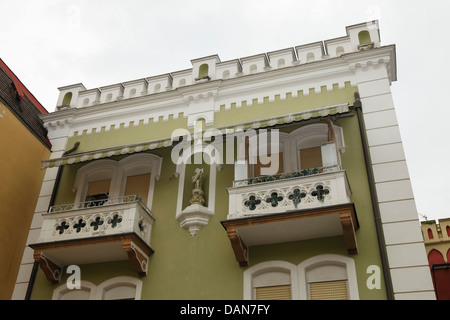 Historisches Haus im Zentrum von Meran, Südtirol Stockfoto