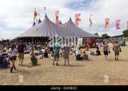 John Peel Stage, Glastonbury Festival 2013, Somerset, England, Vereinigtes Königreich. Stockfoto