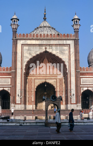 Jama Masjid Moschee, große Freitagsmoschee, Alt-Delhi, Indien, Asien Stockfoto