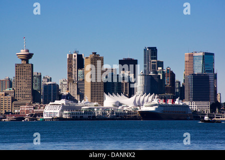Die Skyline der Stadt, Vancouver, Britisch-Kolumbien, Kanada. Stockfoto