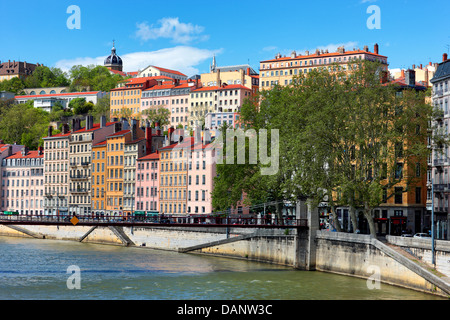 Teil der Stadt von Lyon, Frankreich Stockfoto