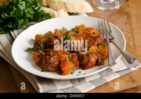 Albondigas Fleischbällchen Stockfoto