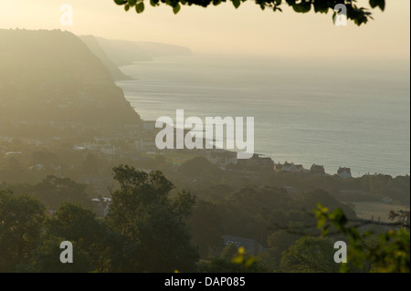 Am frühen Morgen, Sidmouth, Devon, UK Stockfoto